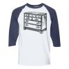 Heavy Cotton Three-Quarter Raglan Sleeve Baseball T-Shirt Thumbnail