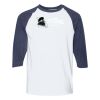 Heavy Cotton Three-Quarter Raglan Sleeve Baseball T-Shirt Thumbnail